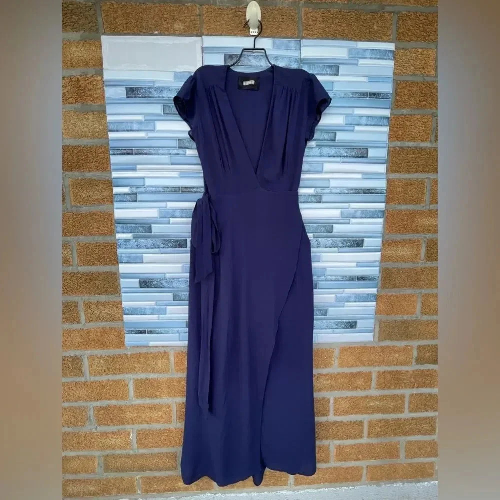 REFORMATION Chamomile Maxi Wrap Dress Size 4 - Picture 3 of 13